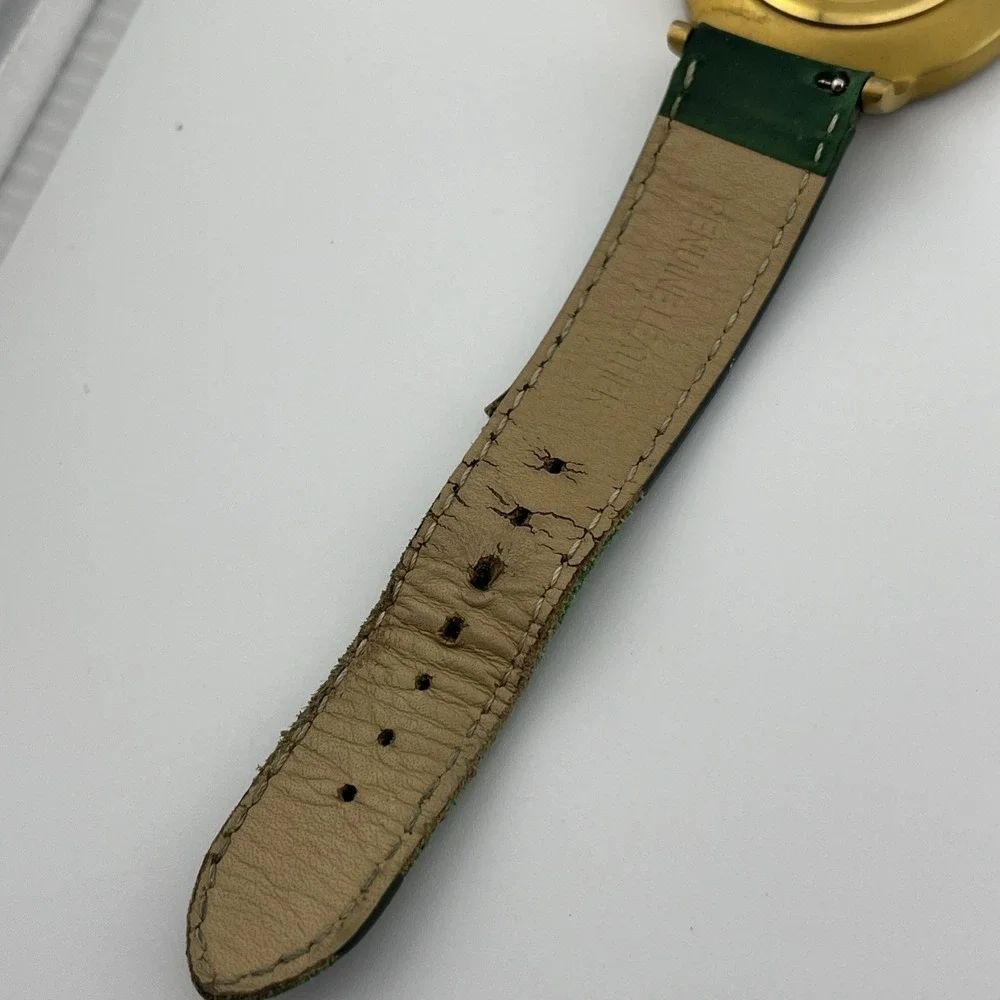 Woodstone Florence Green Sandalwood Watch Men 40mm Case- New Battery‎